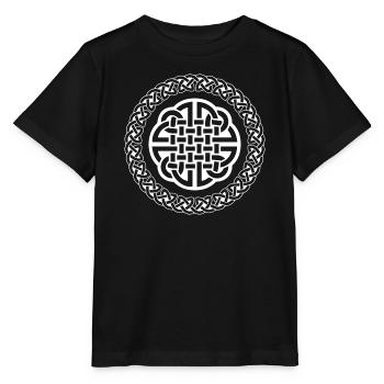 Celtic Knot - Stanley/Stella Kinder T-Shirt MINI CREATOR  - Schwarz - Vorne - Mikhail (115cm)