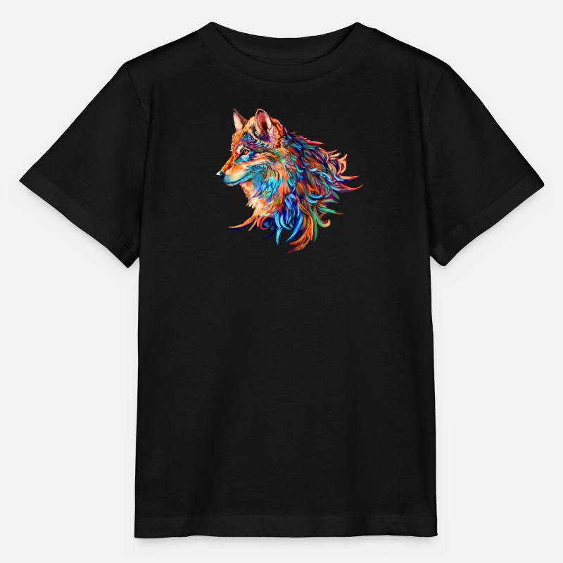 Loup - T-shirt bio MINI CREATOR Stanley/Stella Enfant - noir