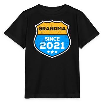 Grand-mère Grand-mère Déclaration Retraitée Grand-mère - T-shirt bio MINI CREATOR Stanley/Stella Enfant - noir - Devant - Mikhail (115cm)
