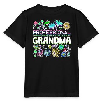 Grand-mère disant Grand-mère Grand-mère Retraite - T-shirt bio MINI CREATOR Stanley/Stella Enfant - noir - Devant - Mikhail (115cm)