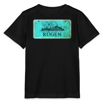 Rügen Vintage Sign - Stanley/Stella MINI CREATOR Kids’ T-Shirt - black - Front - Mikhail (115cm)