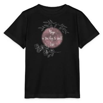 Yoga Keys to a Fulfilled Life - Stanley/Stella MINI CREATOR Kids’ T-Shirt - black - Front - Mikhail (115cm)