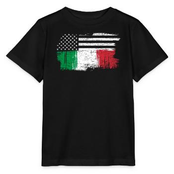 Stars and Tricolore Fusion - Stanley/Stella MINI CREATOR Kids’ T-Shirt - black - Front - Mikhail (115cm)