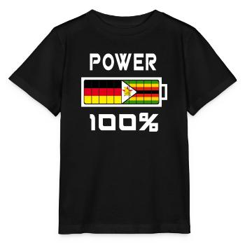 100 Power Allemagne Zimbabwe - T-shirt bio MINI CREATOR Stanley/Stella Enfant - noir - Devant - Mikhail (115cm)