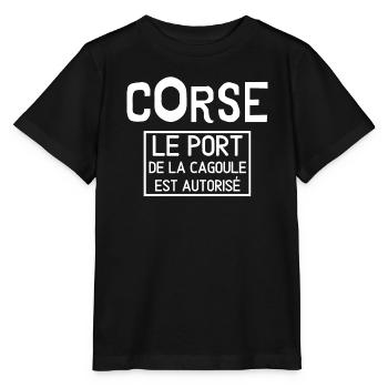 Corse, fierté Corse, j'aime la Corse - T-shirt bio MINI CREATOR Stanley/Stella Enfant - noir - Devant - Mikhail (115cm)