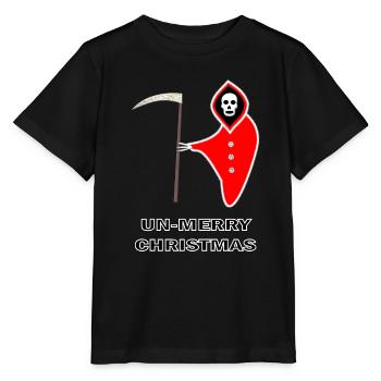 Christmas Grim Reaper unmerry Christmas Goth Santa - Stanley/Stella MINI CREATOR Kids’ T-Shirt - black - Front - Mikhail (115cm)