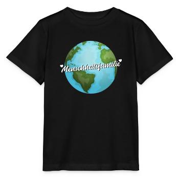 Menschheitsfamilie Friedensbewegung - Stanley/Stella Kinder T-Shirt MINI CREATOR  - Schwarz - Vorne - Mikhail (115cm)