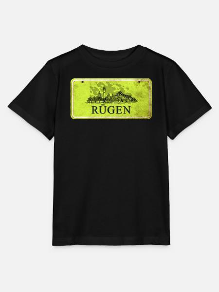 Rügen Vintage Schild - Stanley/Stella Kinder T-Shirt MINI CREATOR - Schwarz
