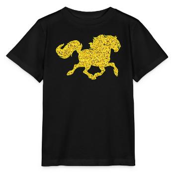 Pferdeliebe Pferde Cool Islandpferde Pferdenarr - Stanley/Stella Kinder T-Shirt MINI CREATOR  - Schwarz - Vorne - Mikhail (115cm)