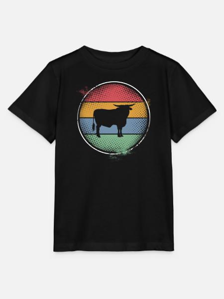 Kuh - Stanley/Stella Kinder T-Shirt MINI CREATOR  - Schwarz
