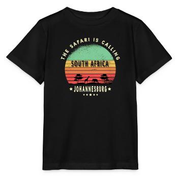 Johannesburg Südafrika Safari Design - Stanley/Stella Kinder T-Shirt MINI CREATOR  - Schwarz - Vorne - Mikhail (115cm)
