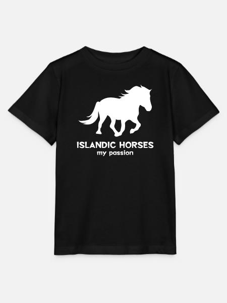 Pferde Statement Islandpferde Isländer Pferdeliebe - T-shirt MINI CREATOR barn från Stanley/Stella - svart