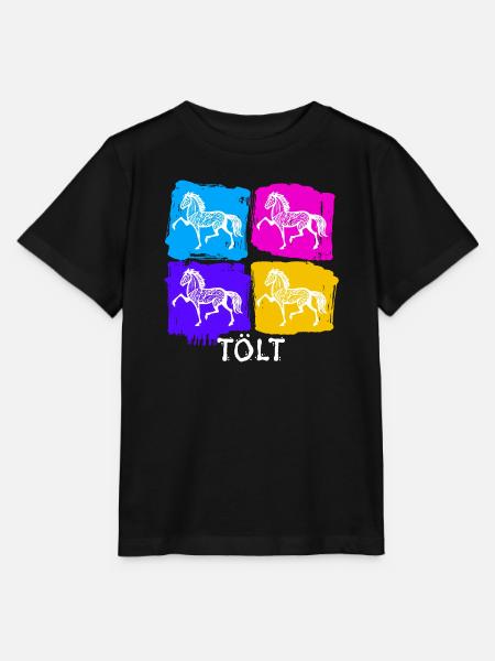 Islandpferde Pferde Tölt Spruch Pferdeliebe - Stanley/Stella Kinder T-Shirt MINI CREATOR - Schwarz