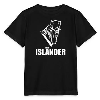 Isländer Pferde Islandpferde Spruch Pferdenarr - Stanley/Stella Kinder T-Shirt MINI CREATOR  - Schwarz - Vorne - Mikhail (115cm)