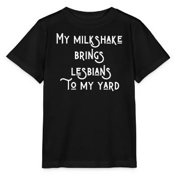 Texte lesbien drôle - T-shirt bio MINI CREATOR Stanley/Stella Enfant - noir - Devant - Mikhail (115cm)