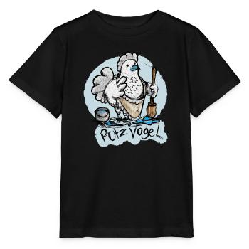 Mein Putzvogel - Stanley/Stella Kinder T-Shirt MINI CREATOR  - Schwarz - Vorne - Mikhail (115cm)