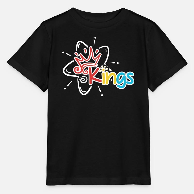 Kings Crown Atom Tee - Stanley/Stella MINI CREATOR Kids’ T-Shirt - black