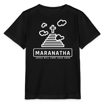 Jésus revient-tu es prêt Dieu, Christ - T-shirt bio MINI CREATOR Stanley/Stella Enfant - noir - Devant - Mikhail (115cm)