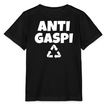 anti-gaspi, anti-gaspillage, recycler - T-shirt bio MINI CREATOR Stanley/Stella Enfant - noir - Devant - Mikhail (115cm)