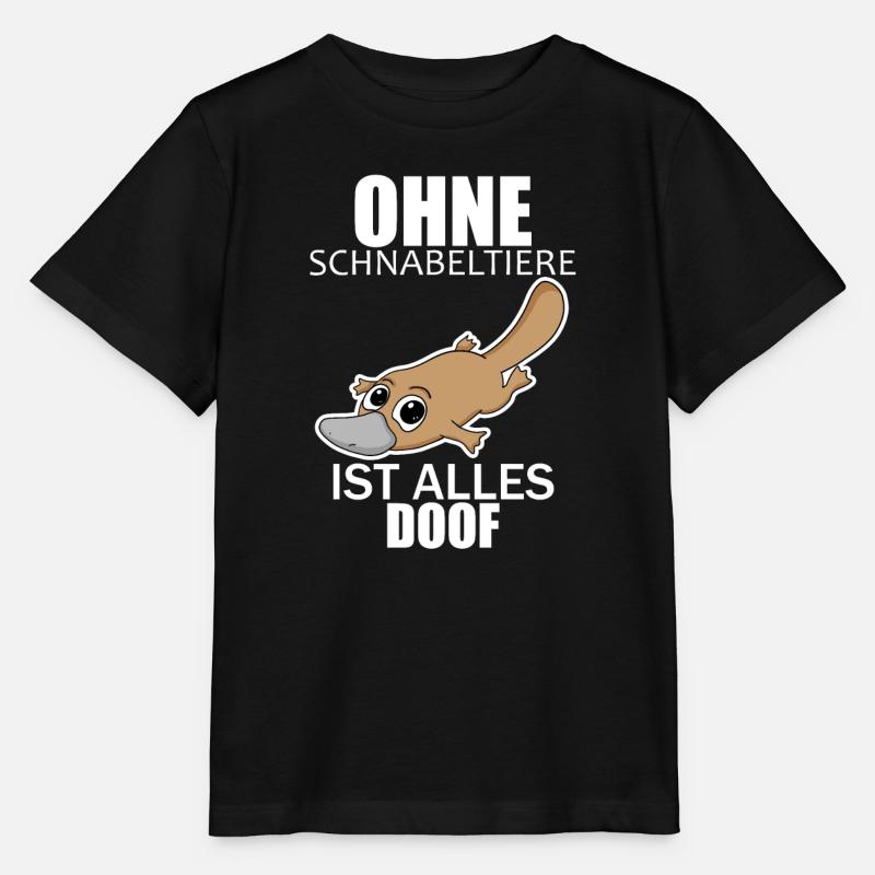 Schnabeltier - Stanley/Stella Kinder T-Shirt MINI CREATOR - Schwarz