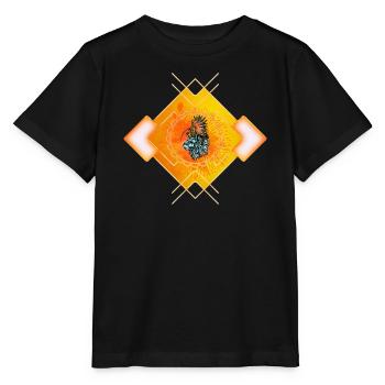 Toller Vogel und schicke Katze - Stanley/Stella Kinder T-Shirt MINI CREATOR  - Schwarz - Vorne - Mikhail (115cm)