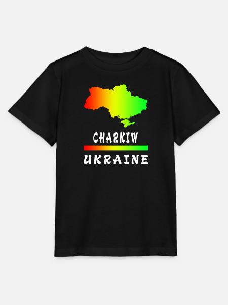 Charkiw Ukraine Regenbogen Design - Stanley/Stella Kinder T-Shirt MINI CREATOR  - Schwarz