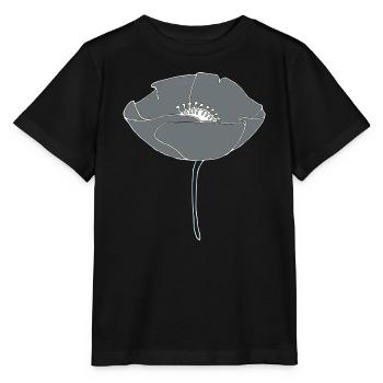 gris coquelicot - T-shirt bio MINI CREATOR Stanley/Stella Enfant - noir - Devant - Mikhail (115cm)