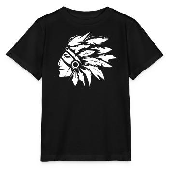 Chef indien Illustration Art graphique - T-shirt bio MINI CREATOR Stanley/Stella Enfant - noir - Devant - Mikhail (115cm)