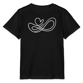 Infinite Heart Love - Stanley/Stella MINI CREATOR Kids’ T-Shirt - black - Front - Mikhail (115cm)