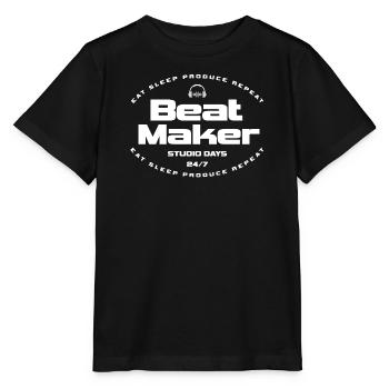 Beat Maker Studio Days - Stanley/Stella MINI CREATOR Kids’ T-Shirt - black - Front - Mikhail (115cm)