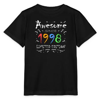 1998 - Jahrgang 1998 - Fantastisch seit 1998 - Stanley/Stella Kinder T-Shirt MINI CREATOR  - Schwarz - Vorne - Mikhail (115cm)