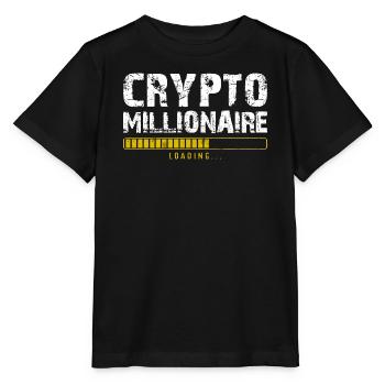 Crypto millionaire - T-shirt bio MINI CREATOR Stanley/Stella Enfant - noir - Devant - Mikhail (115cm)