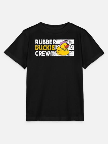Rubber Duck Rubber Duckie Crew - Stanley/Stella Kinder T-Shirt MINI CREATOR  - Schwarz