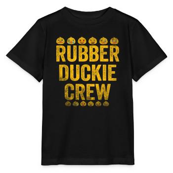 Rubber Duck Rubber Duckie Crew - Stanley/Stella MINI CREATOR Kids’ T-Shirt - black - Front - Mikhail (115cm)