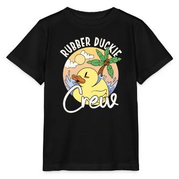 Rubber Duck Rubber Duckie Crew - Stanley/Stella MINI CREATOR Kids’ T-Shirt - black - Front - Mikhail (115cm)