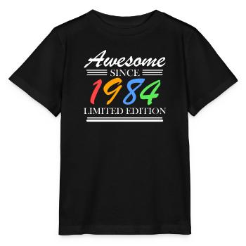 1984 - Jahrgang 1984 - Fantastisch seit 1984 - Stanley/Stella Kinder T-Shirt MINI CREATOR  - Schwarz - Vorne - Mikhail (115cm)