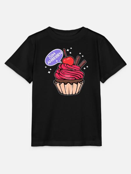 Süßigkeiten Statement Backen Cupcake Naschen - Stanley/Stella Kinder T-Shirt MINI CREATOR - Schwarz