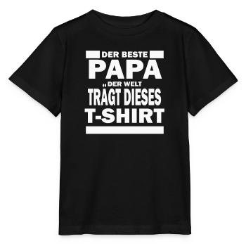 Der Beste Papa - Stanley/Stella Kinder T-Shirt MINI CREATOR  - Schwarz - Vorne - Mikhail (115cm)