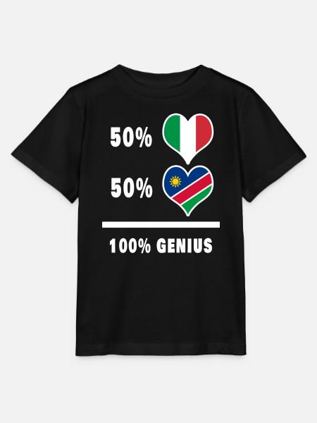 Brilliant Italien und Namibia / Geschenk - Stanley/Stella Kinder T-Shirt MINI CREATOR - Schwarz