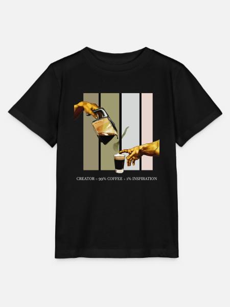 Kaffeekunst: Kreativität und Genuss im Mix - Stanley/Stella Kinder T-Shirt MINI CREATOR - Schwarz
