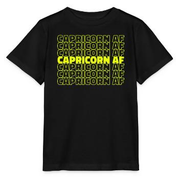 Horoscope Statement Astrology Zodiac Capricorn - Stanley/Stella MINI CREATOR Kids’ T-Shirt - black - Front - Mikhail (115cm)