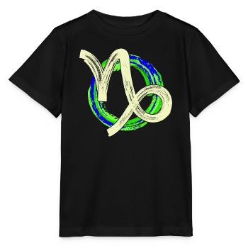 Astrologie Sternzeichen Steinbock Galaxie Esoterik - Stanley/Stella Kinder T-Shirt MINI CREATOR  - Schwarz - Vorne - Mikhail (115cm)