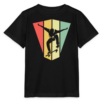 skate skateboarding symbol retro vintage Olli icon - Stanley/Stella Kinder T-Shirt MINI CREATOR  - Schwarz - Vorne - Mikhail (115cm)