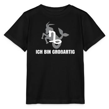 Horoskop Tierkreis Steinbock Statement Aberglaube - Stanley/Stella Kinder T-Shirt MINI CREATOR  - Schwarz - Vorne - Mikhail (115cm)
