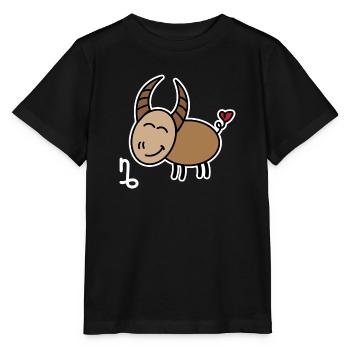 Superstition Cœur Horoscope Capricorne Astronomie - T-shirt bio MINI CREATOR Stanley/Stella Enfant - noir - Devant - Mikhail (115cm)