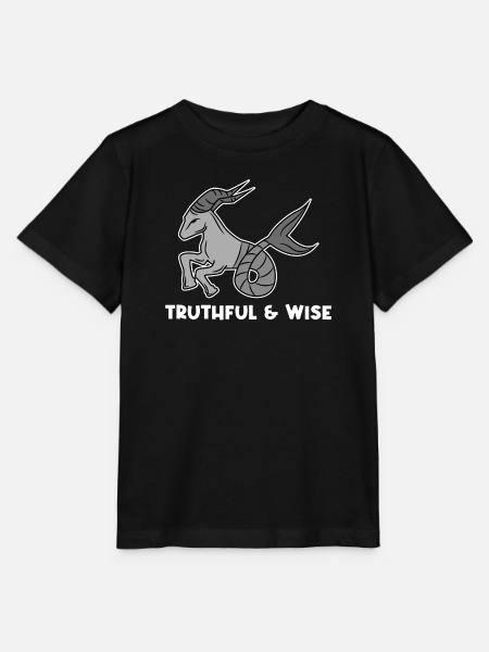 Aberglaube Steinbock Statement Horoskop Tierkreis - Stanley/Stella Kinder T-Shirt MINI CREATOR  - Schwarz
