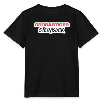 Steinbock Statement Tierkreiszeichen Esoterik - Stanley/Stella Kinder T-Shirt MINI CREATOR  - Schwarz - Vorne - Mikhail (115cm)
