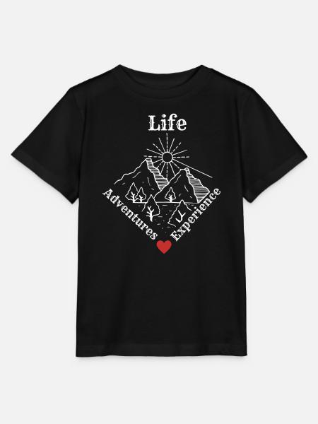 Life Adventures Experience - Adventure Tee - Stanley/Stella Kinder T-Shirt MINI CREATOR - Schwarz