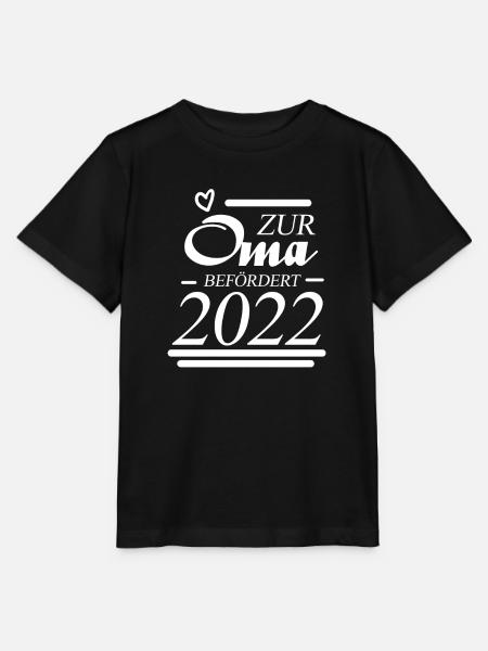 Oma 2022 - Werdende Oma 2022 - Stanley/Stella Kinder T-Shirt MINI CREATOR  - Schwarz