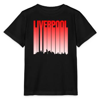 Pente de la ligne d’horizon de Liverpool - T-shirt bio MINI CREATOR Stanley/Stella Enfant - noir - Devant - Mikhail (115cm)